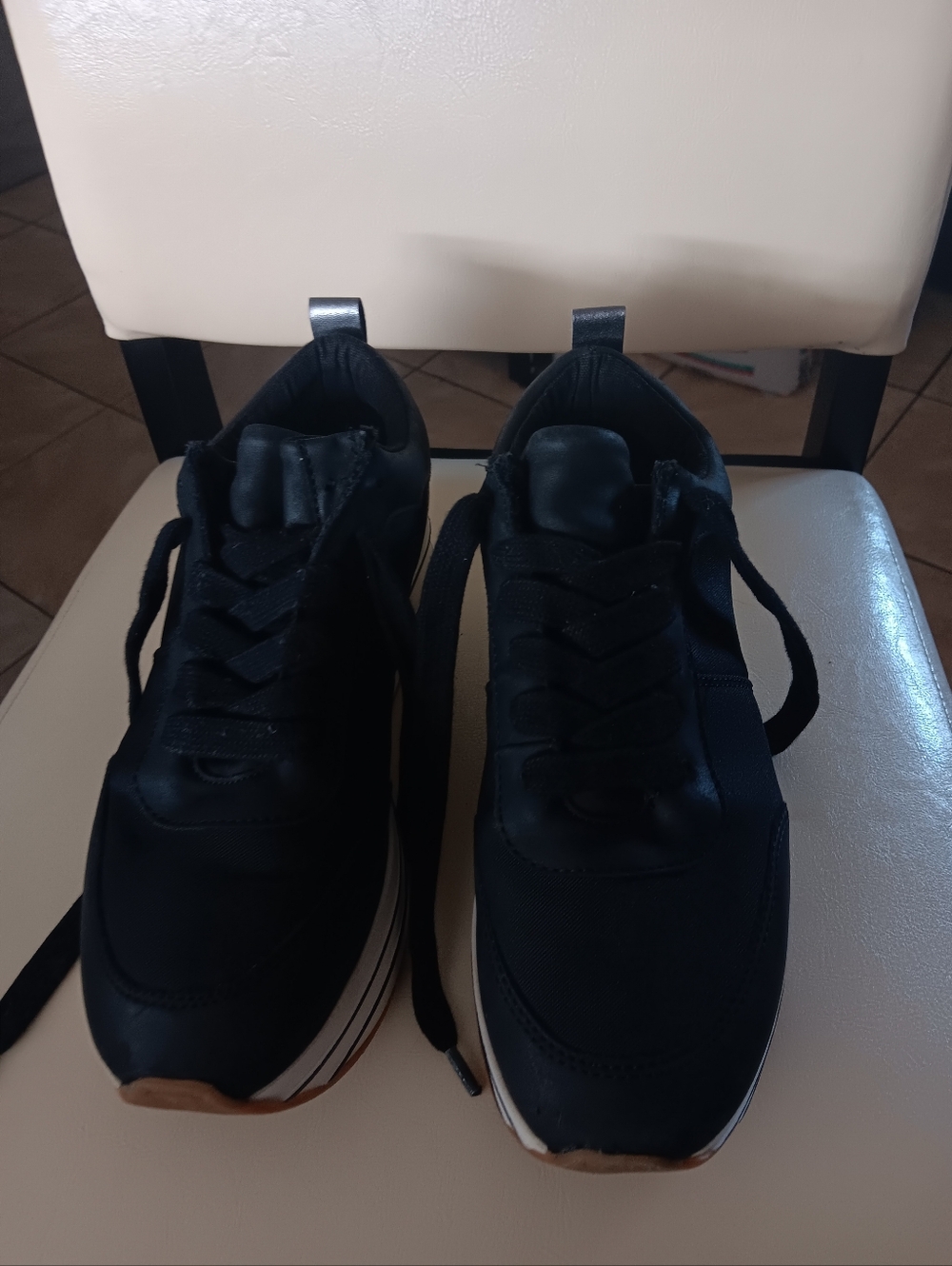 Zara high-soled sneakers